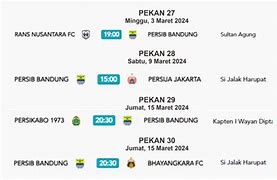 Jadwal Persib Afc 2024 Jam Berapa